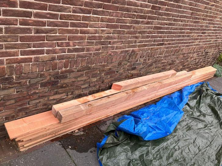 Douglas houten planken en palen, Doe-het-zelf en Verbouw, Hout en Planken, Nieuw, Plank, Overige houtsoorten, 200 tot 250 cm, 25 tot 50 mm