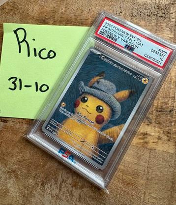 Pikachu van Gogh - PSA 10 beschikbaar voor biedingen