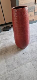 Bordeaux rode keramieke vaas, Huis en Inrichting, Woonaccessoires | Vazen, Overige materialen, Zo goed als nieuw, 50 tot 75 cm
