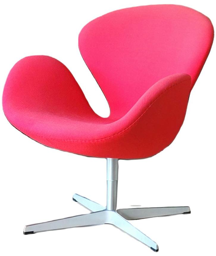 Fritz Hansen Swan design stoel, Huis en Inrichting, Stoelen, Gebruikt, Eén, Metaal, Stof, Rood, Ophalen