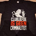 FC Twente Shirt - Clubliefde is geen criminaliteit - L, Maat 52/54 (L), Zwart, Ophalen of Verzenden, Zo goed als nieuw