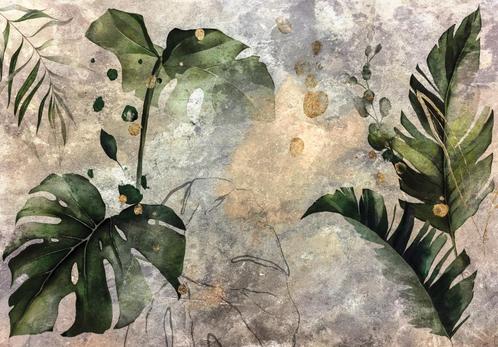 Botanisch behang Aquarel bladeren, Muurdeco4kids, Huis en Inrichting, Stoffering | Behang, Verzenden