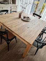Massief eikenhouten tafel vierkant, Huis en Inrichting, Ophalen of Verzenden, Zo goed als nieuw, Vierkant, 50 tot 100 cm