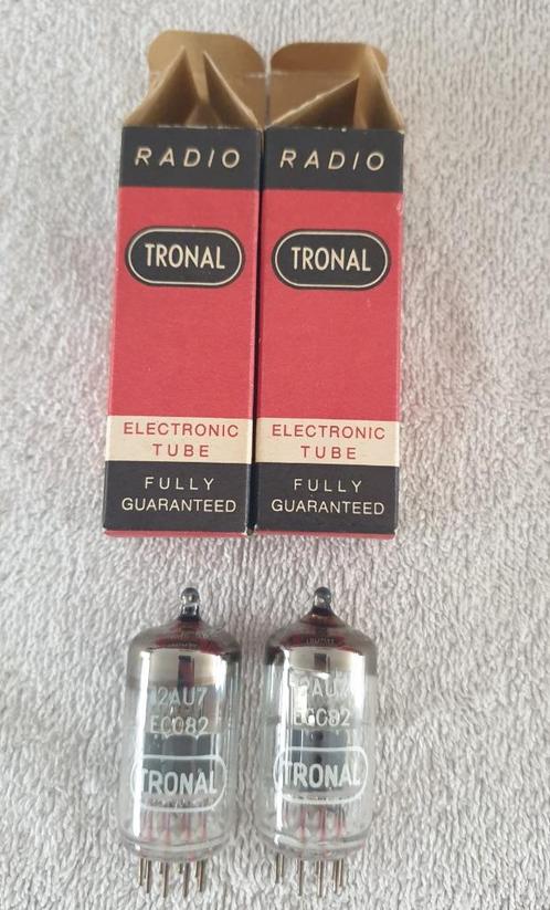 NOS pair nib Tronal 12AU7 = ECC82, Audio, Tv en Foto, Buizenversterkers, Buis of Buizen, Ophalen of Verzenden