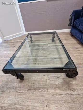 Zwarte Salontafel 120x60cm