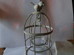 Vogelkooitje met waxinelichtje houder, Antiek en Kunst, Verzenden