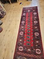 Vintage handgeknoopt oosters tapijt loper karachi 260x81, 200 cm of meer, 50 tot 100 cm, Overige kleuren, Gebruikt
