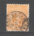 nvph 34 Princes Wilhelmina 1891 stempel Amsterdam, Postzegels en Munten, Postzegels | Nederland, Verzenden, Na 1940, Gestempeld