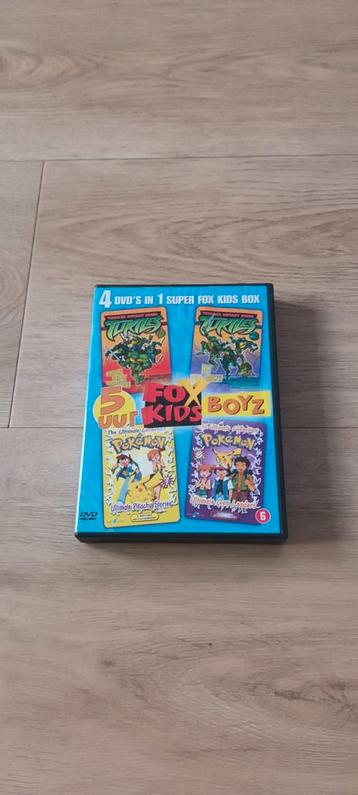 Fox Kids Boyz dvd met Pokémon en Teenage Mutant Hero Turtels beschikbaar voor biedingen