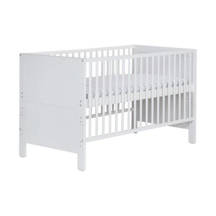 Europe Baby Sarah Babybed Wit 70 x 140 cm, Kinderen en Baby's, Babywiegjes en Ledikanten, Zo goed als nieuw, Ledikant, Ophalen