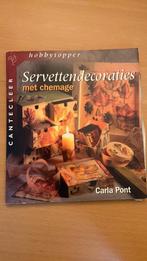 Carla Pont - Servettendecoraties met chemage, Ophalen of Verzenden
