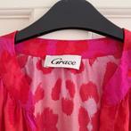 Grace maxi dress statement panter print roze groen L 49426, Kleding | Dames, Jurken, Grace, ., Maat 42/44 (L), Ophalen of Verzenden