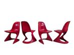 Prachtige vintage Casalino stoelen design Alexander Begge, Huis en Inrichting, Stoelen, Ophalen, Kunststof, Gebruikt, Vier