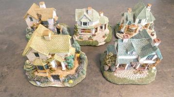 5x mini huisje, polystone - modelbouw [1730] beschikbaar voor biedingen