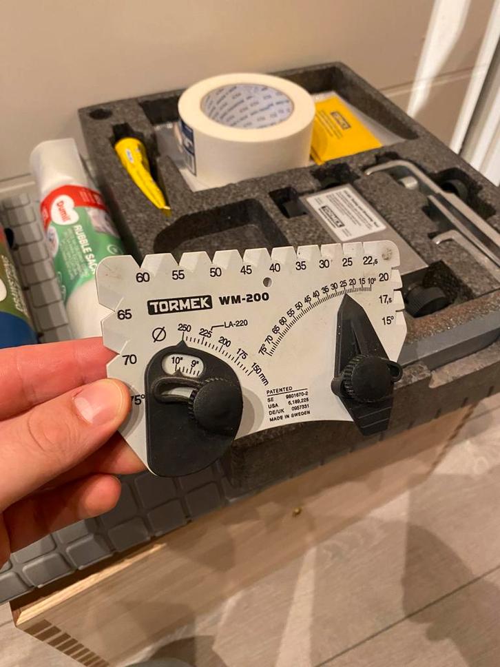 Tormek WM-200 Anglemaster Slijphoekmal, Doe-het-zelf en Verbouw, Meetapparatuur, Gebruikt, Toebehoren, Ophalen of Verzenden
