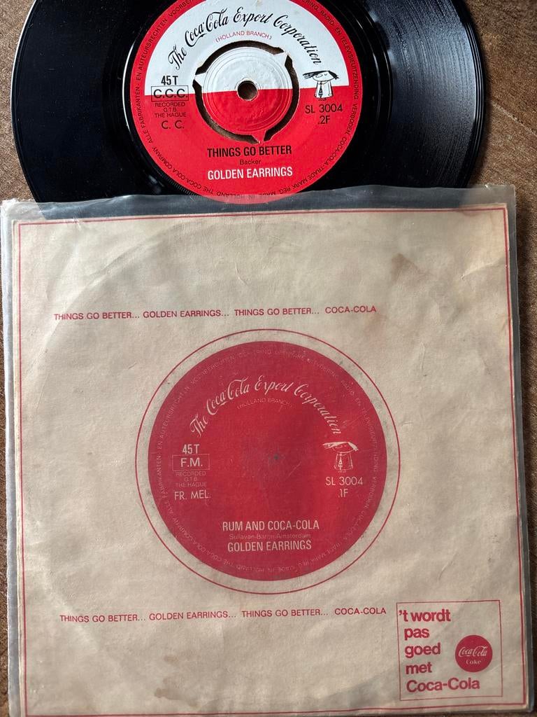 Golden Earrings - Coca Cola Single, Cd's en Dvd's, Vinyl Singles, Gebruikt, 7 inch, Single, Ophalen of Verzenden