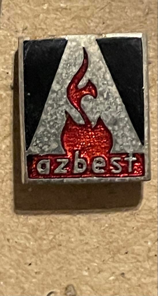 Azbest Speldje, Ophalen of Verzenden, Gebruikt, Overige onderwerpen, Speldje of Pin