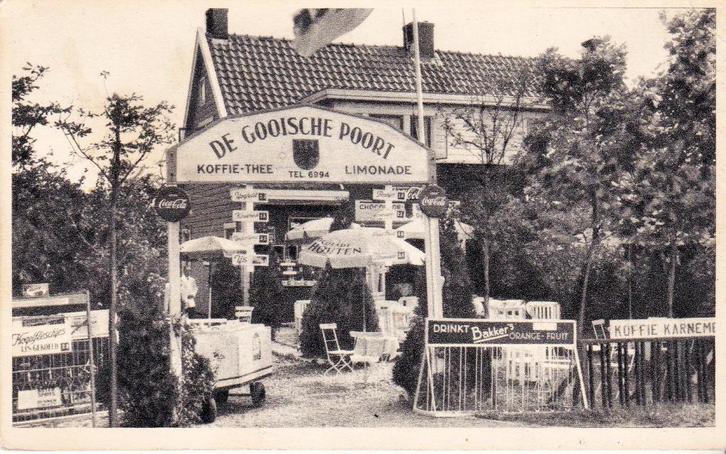 NAARDEN ,, DE GOOISCHE POORT RIJKSWEG 35, Verzamelen, Ansichtkaarten | Nederland, Noord-Holland, Voor 1920, Verzenden
