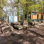 Ongeveer 60m2 gele betontegels 30x30x4, Tuin en Terras, Beton, Gebruikt, Ophalen, Terrastegels