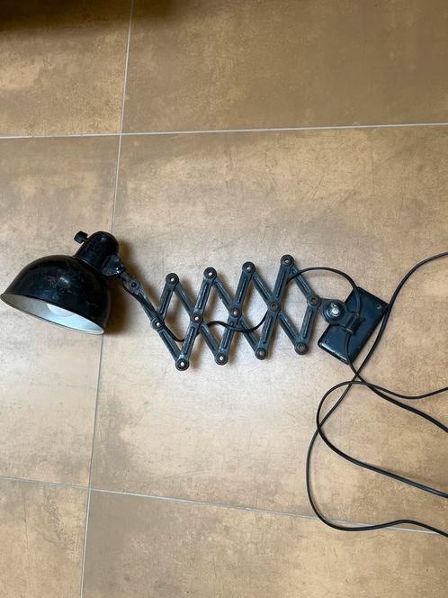 Vintage Idell Kaiser Schaar Wandlamp, Huis en Inrichting, Lampen | Wandlampen, Gebruikt, Metaal, Ophalen of Verzenden