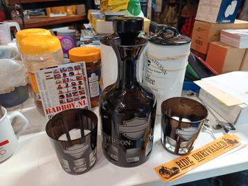 Harley-Davidson Whiskey Set - Karaf & Glazen beschikbaar voor biedingen