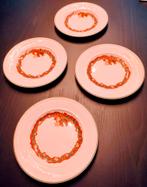 Wedgwood Christmas Time gebaksbordjes - 4 stuks voor €110, Antiek en Kunst, Ophalen