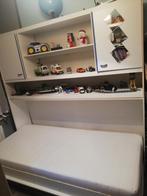 Opvouwbaar bed 90x200 met bovenste plank en matras, Ophalen, Gebruikt, 90 cm, Eenpersoons