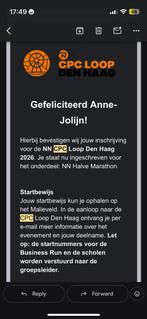 CPC halve marathon ticket, Eén persoon