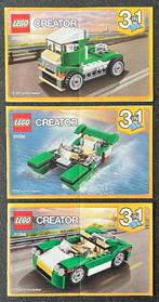 Lego Creator 3in1 no. 31056: Groene sportwagen, Ophalen of Verzenden, Zo goed als nieuw, Complete set, Lego