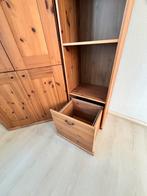 Ikea Grenen hoekkast met boekenkast - veel opbergruimte, Ophalen, Gebruikt, 100 tot 150 cm, 200 cm of meer