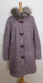 Mooi 40% wol mix lang vest/jas met capuchon! 40, Kleding | Dames, Verzenden, Zo goed als nieuw, Maat 38/40 (M), Paars