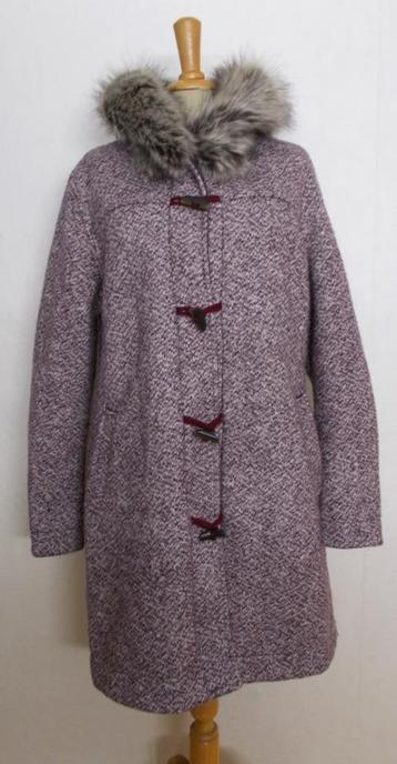 Mooi 40% wol mix lang vest/jas met capuchon! 40 beschikbaar voor biedingen