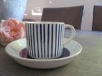 Rorstrand Kadett Blauw Sweden Kop en Schotel, Huis en Inrichting, Keuken | Servies, Gebruikt, Keramiek, Ophalen of Verzenden, Overige stijlen