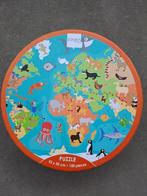 puzzel 100 stukjes - Dieren van de wereld (merk: Scratch), Ophalen of Verzenden, Meer dan 50 stukjes, Zo goed als nieuw, 6 jaar of ouder