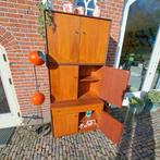 Vintage teakhouten Kemkes Waddinxveen Wandkast, Huis en Inrichting, Kasten | Wandmeubels, Ophalen of Verzenden