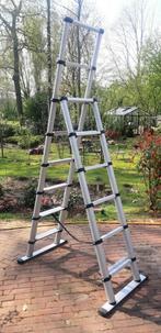 Telescoop ladder, Doe-het-zelf en Verbouw, Ladders en Trappen, Ophalen of Verzenden, Zo goed als nieuw
