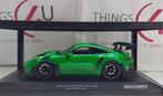 Minichamps 1:18 Porsche 911 (992) GT3 RS 2023 groen/zwart, Hobby en Vrije tijd, Modelauto's | 1:18, Ophalen of Verzenden, Nieuw