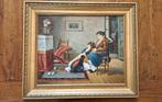Antiek olieverf schilderij op paneel, Ophalen