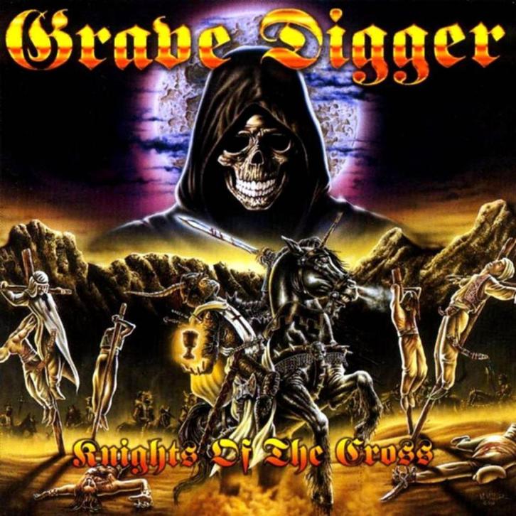 2CD's Grave Digger - Knights Of The Cross + Tunes Of War, Cd's en Dvd's, Cd's | Hardrock en Metal, Zo goed als nieuw, Ophalen of Verzenden