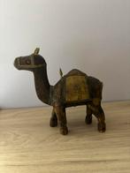 Kameel hout / messing details, Antiek en Kunst, Antiek | Koper en Brons, Ophalen of Verzenden