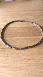 Boccia halsketting goud/zilverkleurig Titanium zgan, Sieraden, Tassen en Uiterlijk, Kettingen, Ophalen of Verzenden, Zo goed als nieuw