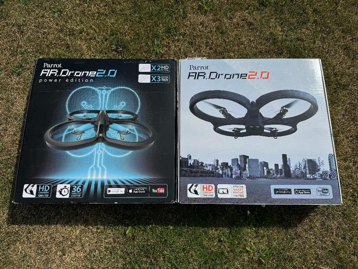 2x Parrot AR.Drone 2.0 (Power Edition), Audio, Tv en Foto, Drones, Gebruikt, Ophalen
