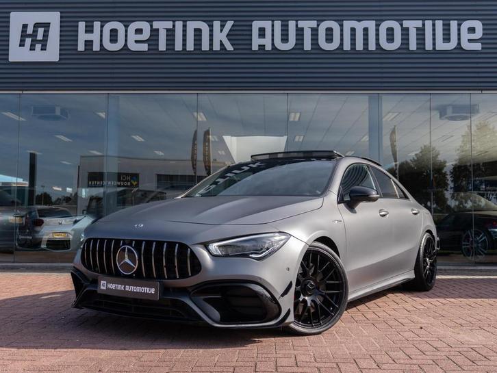 Mercedes-Benz CLA-klasse AMG 45 S 4MATIC+ Premium Plus | Pan, Auto's, Mercedes-Benz, Bedrijf, Te koop, CLA, 360° camera, 4x4, ABS