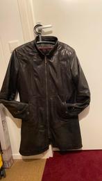 Leten jas mt l / mt 42, Ophalen of Verzenden, Zo goed als nieuw, Maat 42/44 (L), Zwart