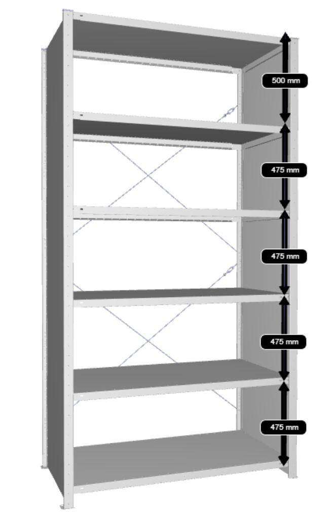 Gebruikte Legbordstellingen, Stellingkasten (Extra voordeel), Zakelijke goederen, Kantoor en Winkelinrichting | Magazijn, Stelling en Opslag