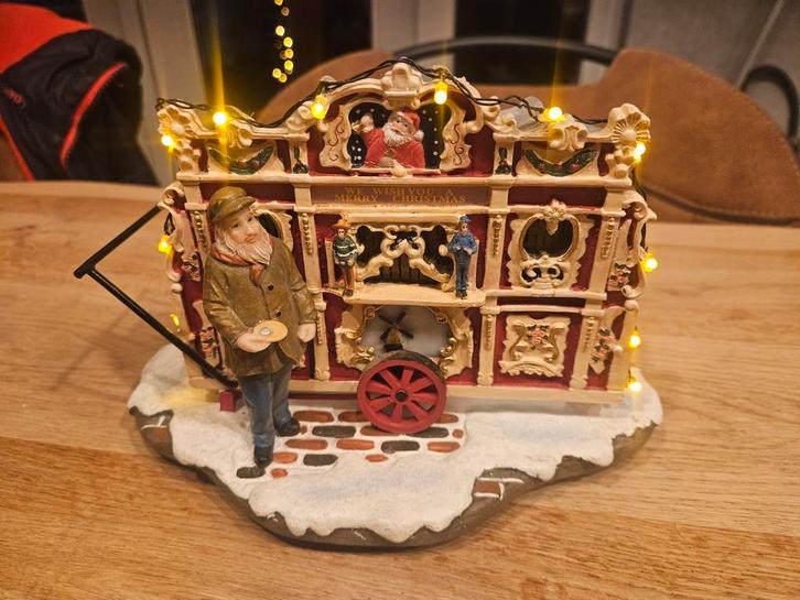 Typisch Hollands kerstdorp Draaiorgel kerst, Diversen, Kerst, Gebruikt, Ophalen of Verzenden