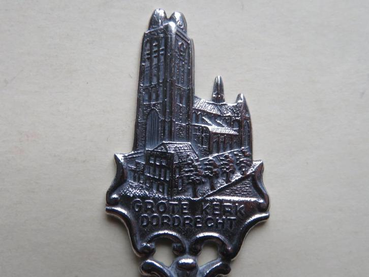 Verzilverd Gero lepeltje Grote Kerk Dordrecht model 100, Antiek en Kunst, Antiek | Bestek, Verzenden