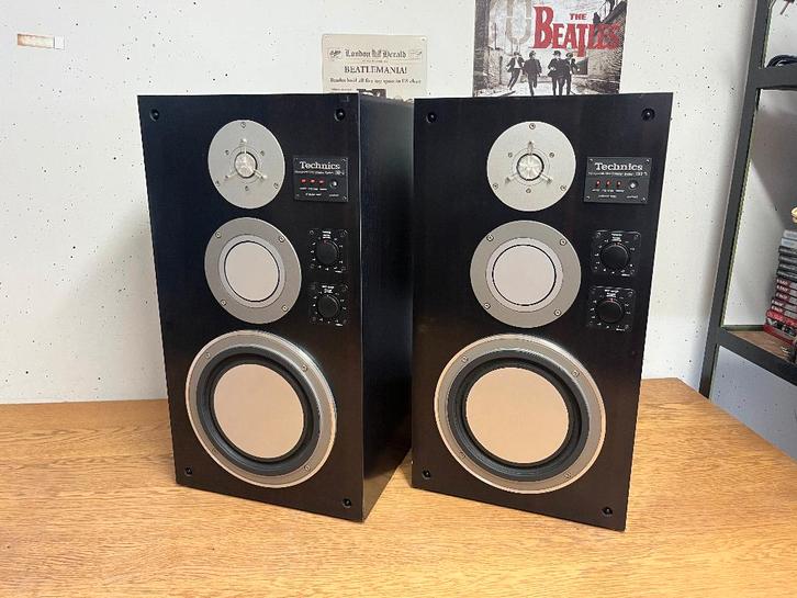 Technics SB-5 Vintage Boxen, Audio, Tv en Foto, Luidsprekers, Gebruikt, Front, Rear of Stereo speakers, 60 tot 120 watt, Overige merken