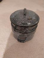 Grijs emaille rijst/stoompannetje, Ophalen of Verzenden