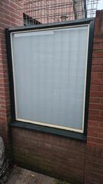 Melkglas raam met omlijsting, Doe-het-zelf en Verbouw, Glas en Ramen, Ophalen, 80 tot 120 cm, Gevelraam of Ruit, 80 tot 120 cm